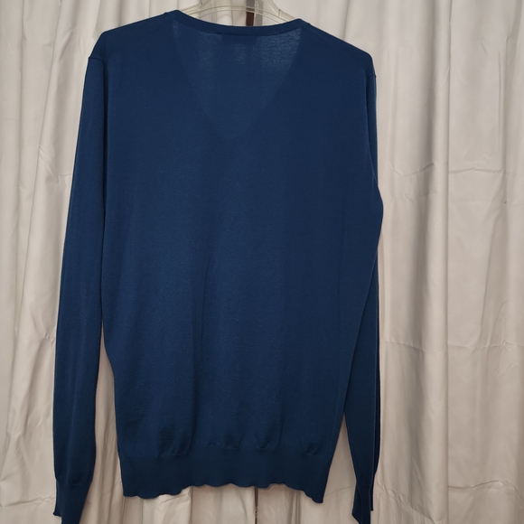 Prada Men's Navy V-Neck Sweater - Picture 1 of 10